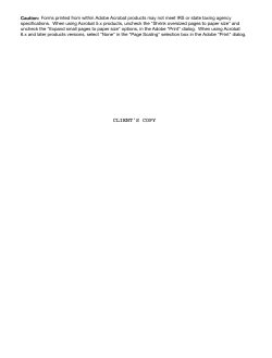 Caution: Forms printed from within Adobe Acrobat