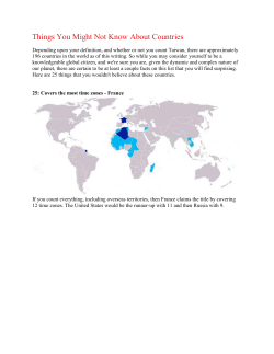 Things You Might Not Know About Countries