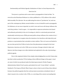 Hill, Sentimentality and Political Agenda