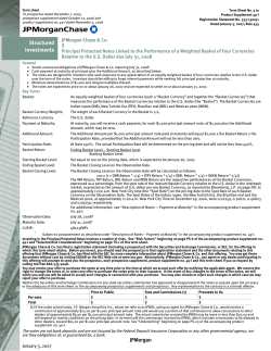 Structured Investments JPMorgan