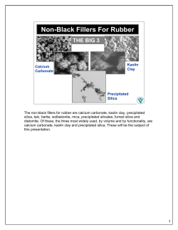 Powerpoint - Non-Black Fillers For Rubber