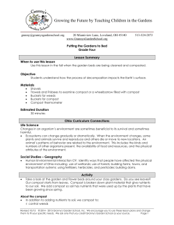 Putting the Garden to Bed