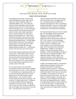 Market Commentary - Summit Financial Resources, Inc.