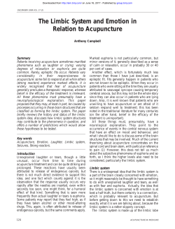 Acupuncture in Medicine 17 (2)