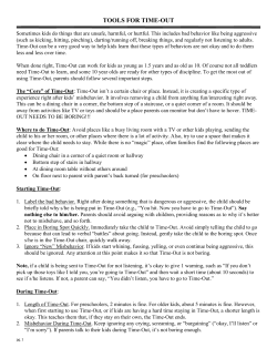 Helpful Guide for Tools for Timeout