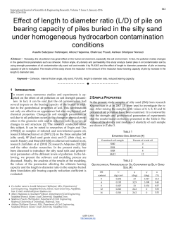 Effect of length to diameter ratio (L/D) of pile on bearing capacity of