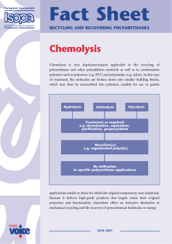 Fact Sheet - Polyurethanes.org