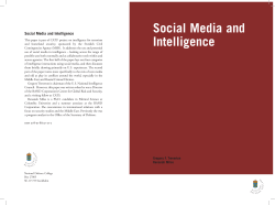 Social Media and Intelligence
