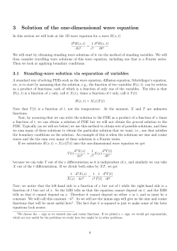3 Solution of the one-dimensional wave equation