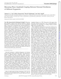 Measuring Phase-Amplitude Coupling Between Neuronal