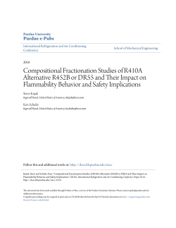 Compositional Fractionation Studies of R410A - Purdue e-Pubs