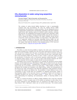 CO2 dissolution in water using long serpentine microchannels