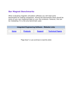 Bar Magnet Benchmarks - INTEGRATED Engineering Software