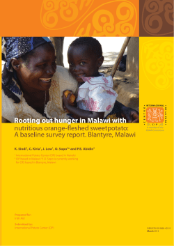 International Potato Centre: Rooting out Hunger in Malawi