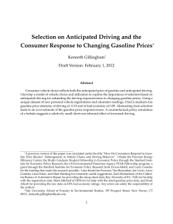 Selection on Anticipated Driving and the Consumer Response