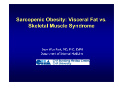 Sarcopenic Obesity: Visceral Fat vs. Skeletal Muscle Syndrome