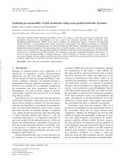 199. Exploring gas permeability of lipid membranes using coarse