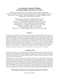Laser-plasma scanning 3D display for putting digital contents in free