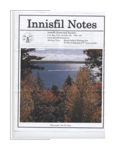 October, 2011 - Innisfil Historical Society