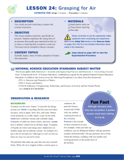 LESSON 24: Grasping for Air