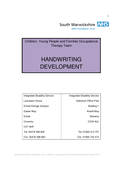 Handwriting development