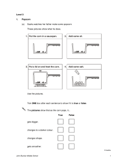 Level 3 1. Popcorn - John Buchan School