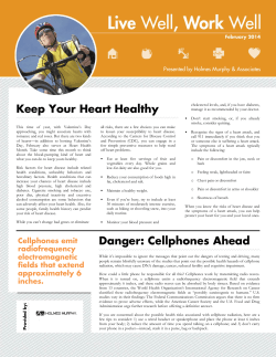 Keep Your Heart Healthy Danger: Cellphones Ahead