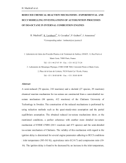 H. Machrafi et al. REDUCED CHEMICAL REACTION