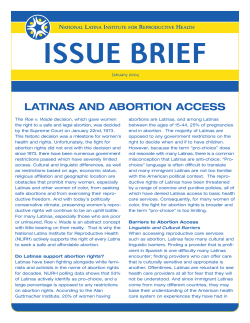latinas and abortion access - National Latina Institute for