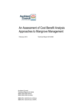 TR2013 006 An assessment of cost benefit