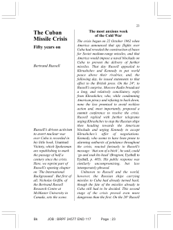 The Cuban Missile Crisis