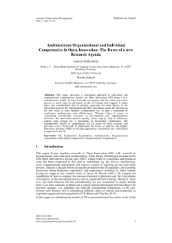 Ambidextrous Organizational and Individual Competencies in Open