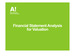 Financial Statement Analysis
