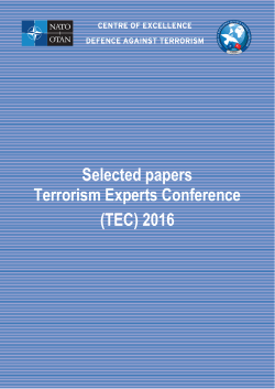 Selected papers Terrorism Experts Conference - COE-DAT