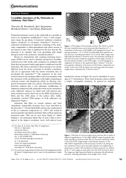 Crystalline Structures of Sb4 Molecules in Antimony Thin Films