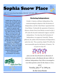 July 2013 - Sophia Snow Place