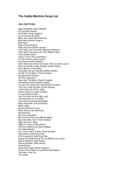 to our latest song list