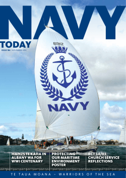 HMNZS TE KAHA IN ALBANY WA FOR WWI CENTENARY