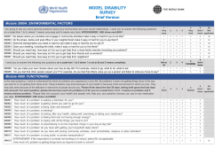 MODEL SUR - World Health Organization