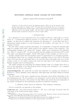 Bounding minimal solid angles of polytopes