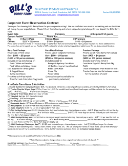 Corporate Event Reservation Contract