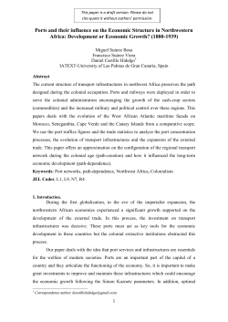 Ports and their influence on the Economic Structure in Northwestern