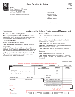 DR-133 - Florida Department of Revenue