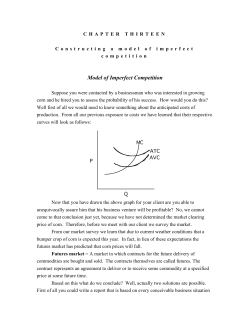 Model of Imperfect Competition