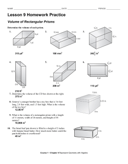 Lesson 9 Homework Practice Volume of Rectangular Prisms