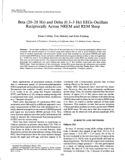 Beta (20-28 Hz) and Delta (0.3-3 Hz) EEGs Oscillate Reciprocally