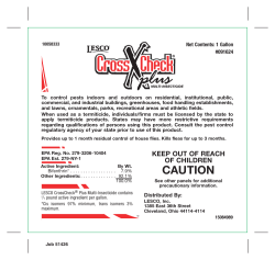 CrossCheck Insecticide Label