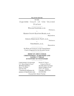 Crawford v. Marion County Election Board v. Indiana Democratic