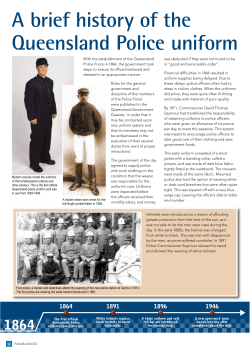 A brief history of the Queensland Police uniform