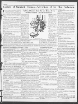 Exploits of Sherlock Holmes Adventure of the Blue Carbuncle